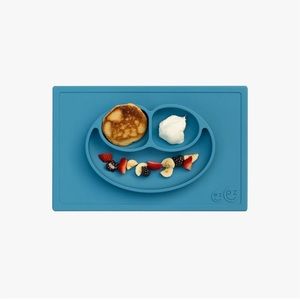 EZPZ Blue “Happy Mat” nonslip Toddler plate
